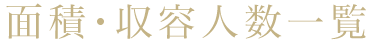 面積・収容人数一覧