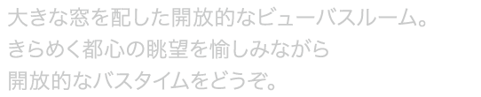 地上100ｍからのビューをご覧いただくことができます。