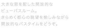 地上100ｍからのビューをご覧いただくことができます。