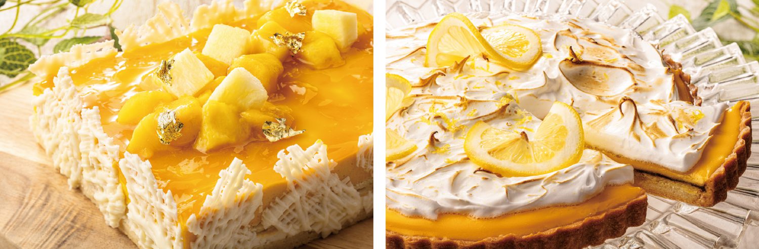 デザートビュッフェ付きランチデザートマンゴーとココナッツのケーキ